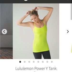 Lululemon Power Y Tank in Ray size 6